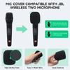 JUVAENY Wireless Microphone Case + 2Pack Mic Foam Covers for