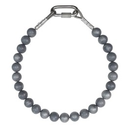 Flagpole Retainer Ring Counterweight Set Silver Made in USA 7 lb Counterweight (Fits 5" Diameter Flagpole)