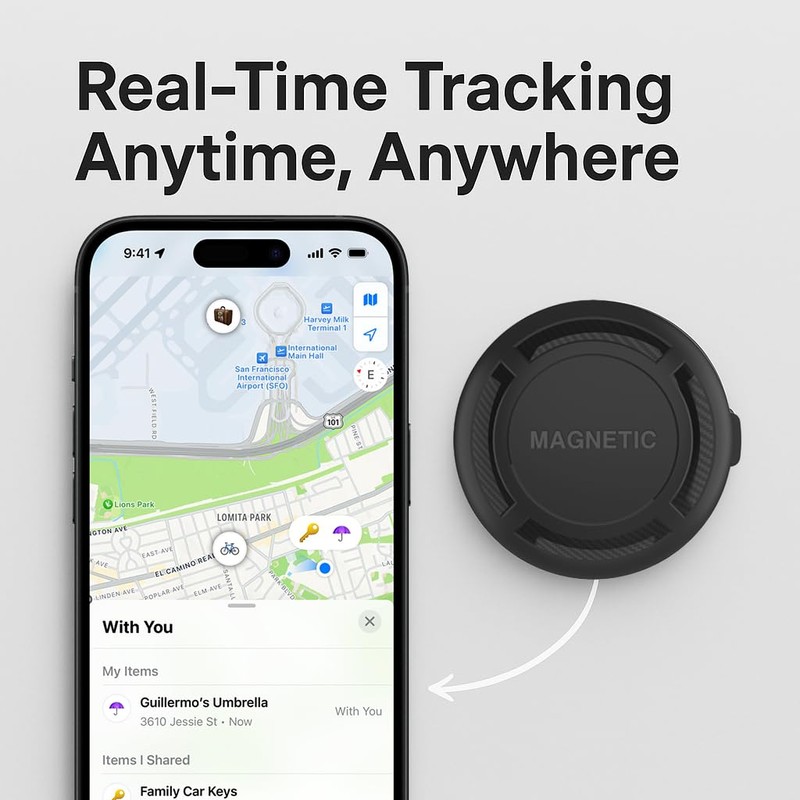 Magnetic Hidden GPS Tracker for Vehicles – Long Battery Life,