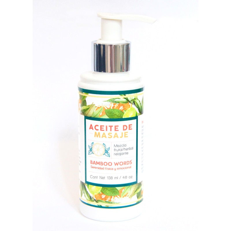 Bamboo Words | Aceite para Masaje | Mezcla de Cítricos
