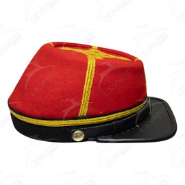 UK EMPIRE GROUP American Civil War US Union Major/Colonel Kepi, Navy Blue Wool With Gold Braid Forage Cap/Hat (Large)