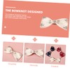 Ipetboom 5pcs Bowknot Rhinestone Hairpins for Women Elegant Hair Bow