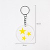 Made-Events Key Ring Acrylic Pendant Stars, yellow