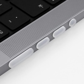 ProElife 7 Pcs Anti Dust Dirt Plug Cups Set for 2023-2021 MacBook Pro 14 inch 16 inch M3 M2 M1 Pro/Max (A2779/A2442/A2780/A2485) Accessory Silicone Anti Dirt Protective Cover (Semi-Transparent)