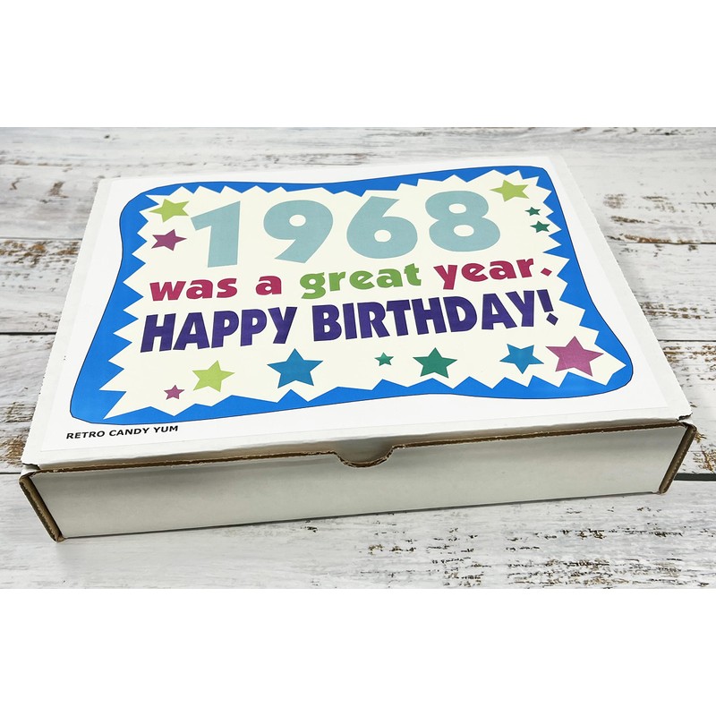 RETRO CANDY YUM ~ 1968 57th Birthday Gift Box Nostalgic
