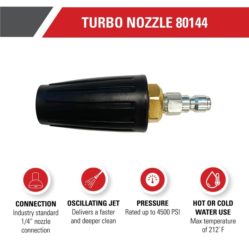Simpson Cleaning 80144 4500 PSI Universal Turbo Pressure Washer Nozzle,