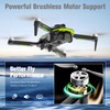 Drone with Camera 4K, Brushless Motor Mini Foldable Drone for