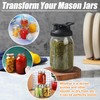TJHypenete 4Pcs Pour Spout Lids for Ball Regular Mouth Mason