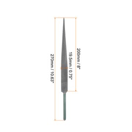 HARFINGTON Hardwood File 8" High Carbon Hardened Steel Fine Teeth Woodworking Hand Rasp for Carving