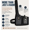 Radio Chest Harness, Canvas and Leather Radio Holster