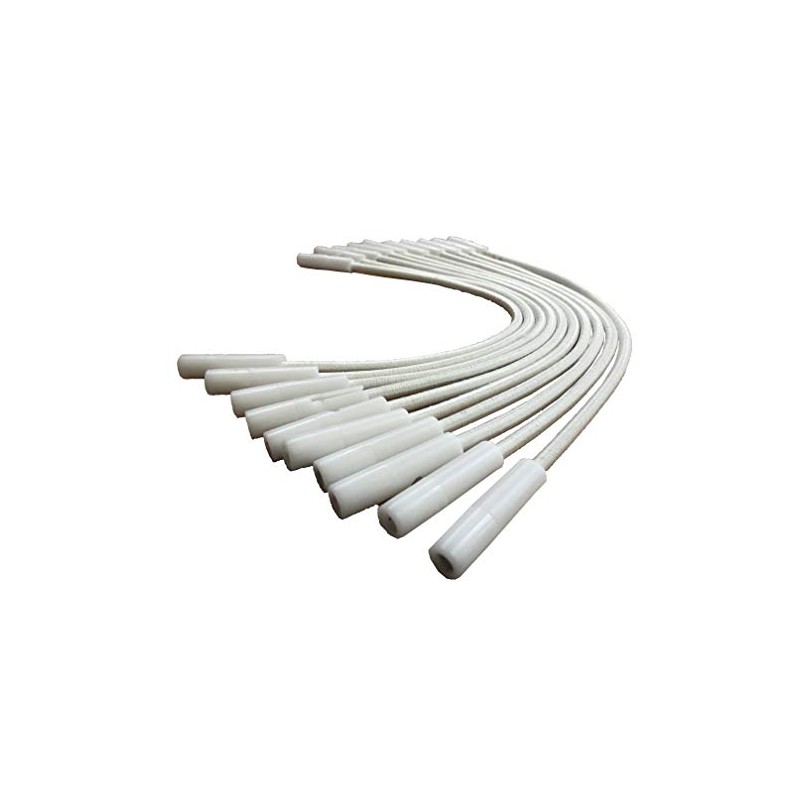 Adjustable Rubber Tensioners (White, Pack of 10)