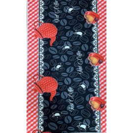 MANI TEXTILE TPS_KITCH_COFF_50/180 Rug, Polyester, Coffee, 50 x 180 cm