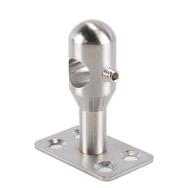 Nicear 2-Pack Adjustable Stainless Steel Handrail Brackets 304 SS Wall Mount Handrail Brackets for Balconies Indoor/Outdoor Use with Screws