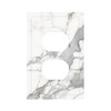 Ukutarly Gray White Marble Outlet Covers Decorative Electrical Wall Plate
