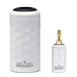 Americanista Premium Wine Bottle Chiller – Double Walled, Vacuum Insulated, Instant Cooling & Temperature Control for Perfect Wine Serving 750mL Champagne and Wine Bottles