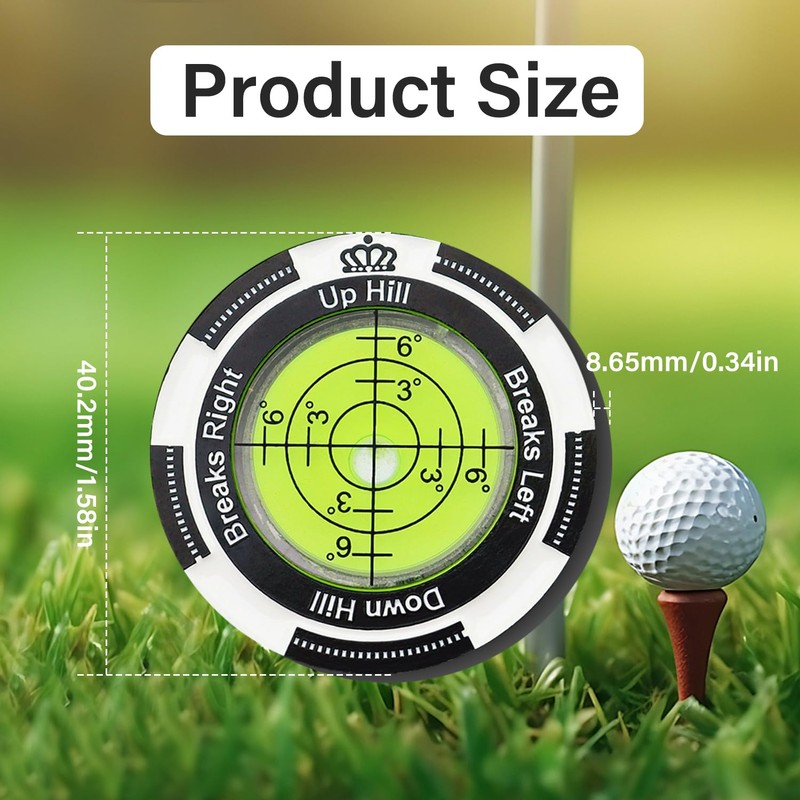 Premium Golf Green Reader Level Ball Marker with High Precision