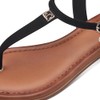 s.Oliver Women's Vegan Toe Separator with Adjustable Strap, black