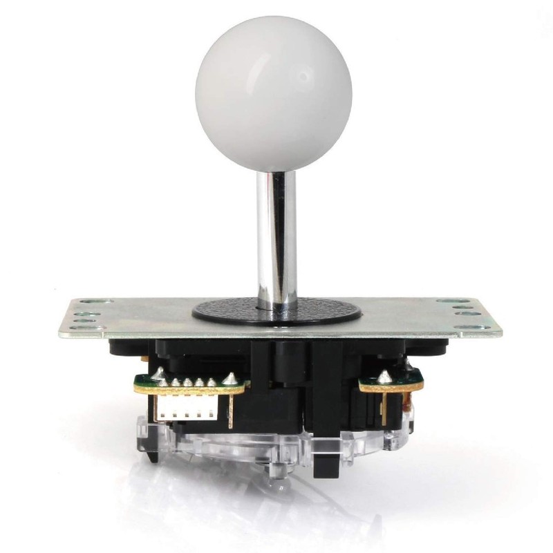 SANWA JLF-TP-8YT Original Joystick White - for Arcade Jamma Game