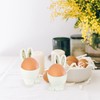Easter Bunny Ears Shape Egg Holders- Set of 2 Ceramic