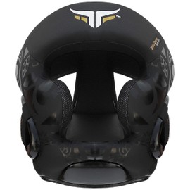 Mytra Fusion Boxing Head Guard Kickboxing Training Muay Thai Head Protector (Black, S/M)
