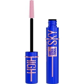 Maybelline Sky High Máscara de Pestañas, Alargamiento y Volumen Hasta por 12 Horas, con Fibras Extensoras y Extracto de Bambú, Lavable, Tono Blue Mist 6 ml