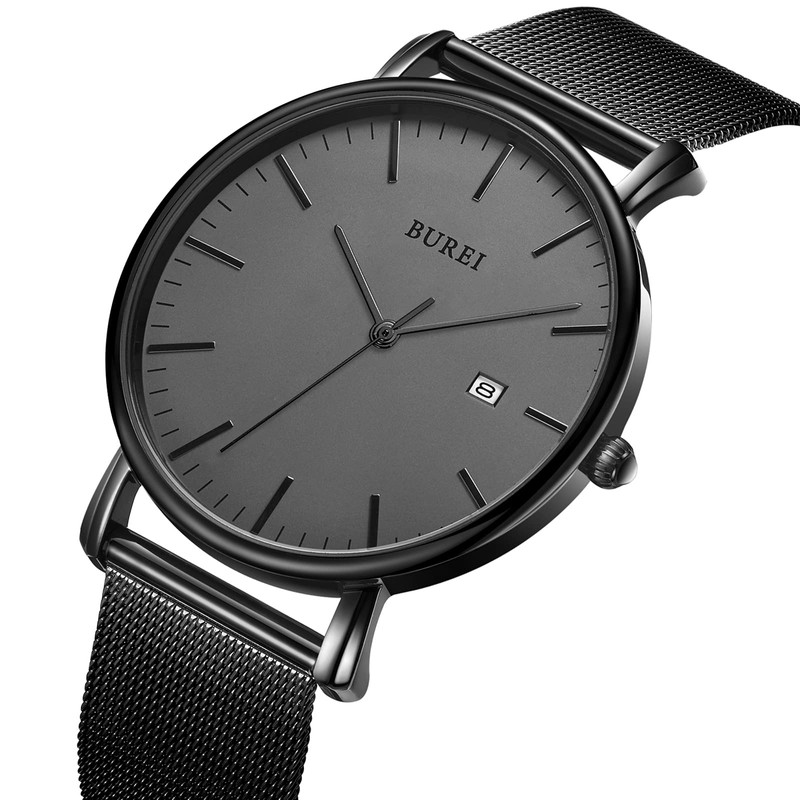Men's Wristwatch, Simple, Waterproof, Analog, Business, Milanese Mesh Strap, Stylish,