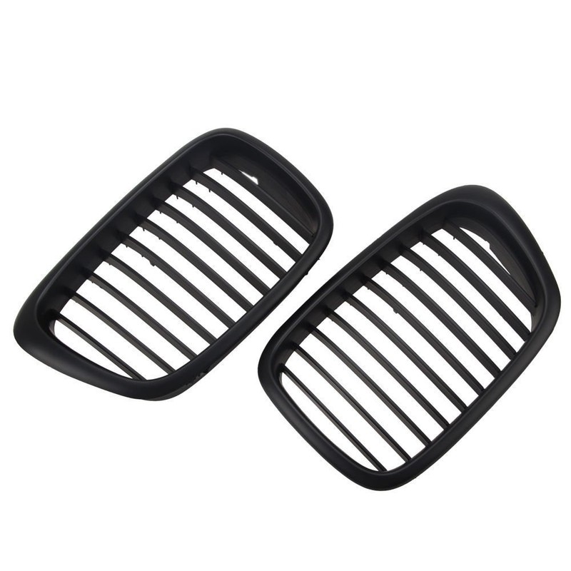 PAIR OF GRILLES WITH MATT BLACK KIDNEY FRONT GRILLES