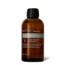 Natio Wellbeing Sports & Muscle Recovery Botanical Massage Oil 200ml