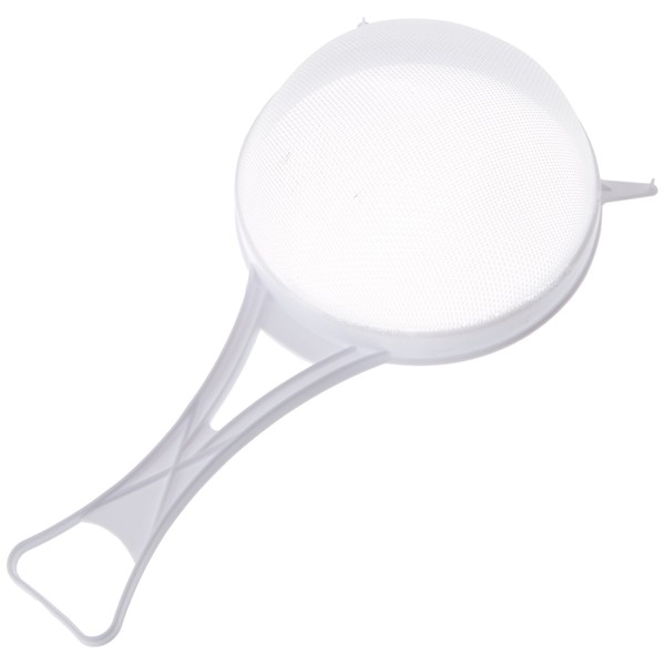 Chef Aid 15cm Wide Nylon Mesh Plastic Strainer in White, Ideal for Draining, Straining and Washing Beans, Fruit, Vegatables, Salads and much more, BPA Free and Dishwasher Safe