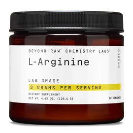 Beyond Raw Chemistry Labs L-Arginina en polvo | Combustible el ejercicio y apoya la recuperación | 30 porciones