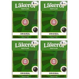 Cloetta Lakerol CLASSIC ORIGINAL Pastilles 4 Boxes of 75g 10.4oz