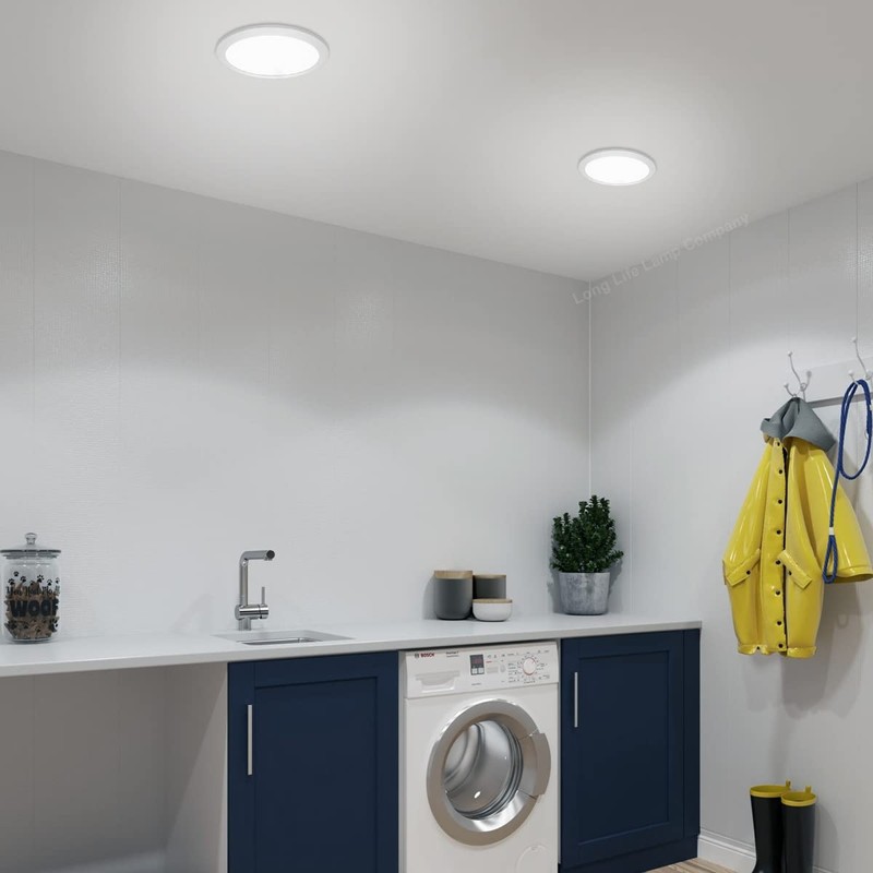 Recessed LED Ceiling Panel Light Round 18w Cool White 6500k