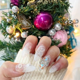 Pure J[x-mas collection 2]ᴡʜ.X-mas - Short Almond / 퓨어제이[x-mas컬렉션2]ᴡʜ.X-mas - 숏아몬드