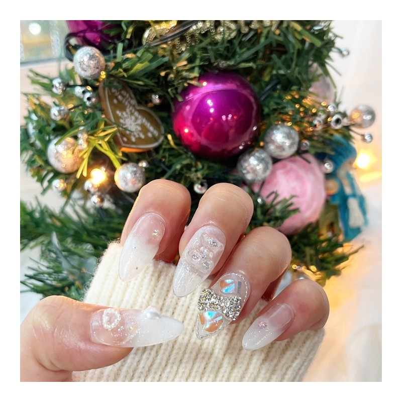 Pure J[x-mas collection 2]ᴡʜ.X-mas - Short Almond / 퓨어제이[x-mas컬렉션2]ᴡʜ.X-mas -