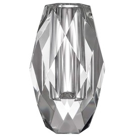 Donoucls Crystal Flower Vases Decorations 6" for Home Wedding Christmas or Gift - Clear with Gift Box