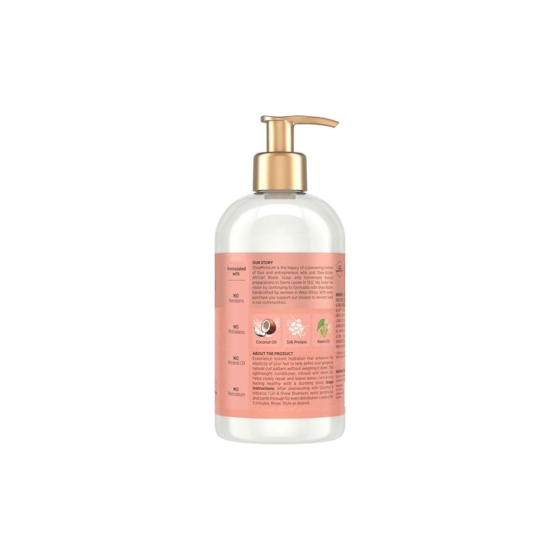 Shea Moisture Coconut & Hibiscus Curl & Shine Conditioner for