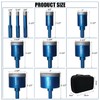 Tile Hole Saw Kit Diamond,BeQell 10pcs Diamond Core Drill Bits