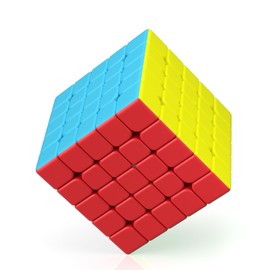 ROXENDA Speed Cube Profession 5X5 Fast Cube - Fast Smooth Turning - Solid Durable & Stickerless Frosted, Best 3D Puzzle Magic Toy - Turns Quicker Than Original