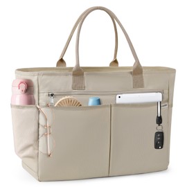 IGOLUMON Women's Tote Bag, Large Capacity, Mother's Bag, Multi-functional, Travel Bag, Foldable, Pool Bag, Waterproof, Shoulder Bag, Men's Oxford Fabric, A4 Compatible, Plain, Shopping, Work, Baby