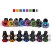 1 Pair Aluminum Bike Handlebar End Plugs, Expanding Locking Bar
