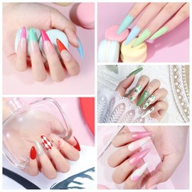 COSCELIA - Juego de 40 esmaltes de uñas de gel, 7ml, 35 colores con 5 piezas de capa superior y base, colores nude, blanco, rosa, rojo, verde, azul, c