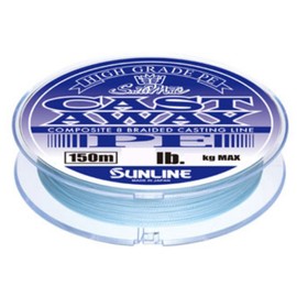 SUNLINE PE Line Saltimate Cast Away 150m 40lb Pearl Blue
