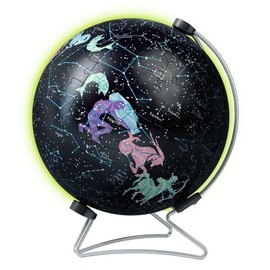 Ravensburger Puzzle-Ball Starglobe with Glow-in-The-Dark Edition: 180 Piece 3D Jigsaw Puzzle for Kids 11544 - Easy Click Technology Means Pieces Fit Together Perfectly