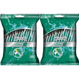 WILKINSON SWORD - Extra 2 Disposible Razors For Men | Sensitive Comfort | Pack of 40 Razors