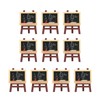 10Pcs Miniature Small Blackboard Easel Realistic Lovely Dollhouse Small Chalkboards