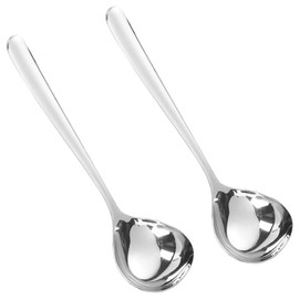 Small Ladle Soup Spoon Stainless Steel Soup Spoon 20 cm Sauce Spoon Dishwasher Safe Pack of 2