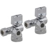 LD Valve- 1/4 Turn Dual Compression Outlet Angle Stop Valve,Quarter