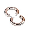 Generic Women Hoop Earrings Rose Gold, Silver & Gold Tone