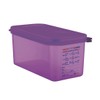 Araven Allergen Polypropylene Plastic 1/3 Gastronorm Sized Food Storage Container