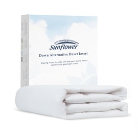 sunflower Down Alternative King Size Lightweight 100% Cotton Shell Bedding King Comforter Blanket for Hot Sleepers 88"x104" with Corner Tabs Soft Breathable Machine Washable